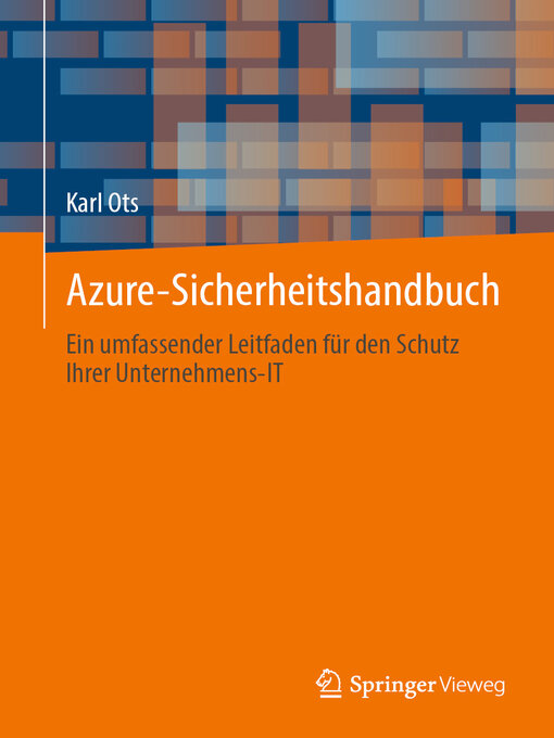 Title details for Azure-Sicherheitshandbuch by Karl Ots - Available